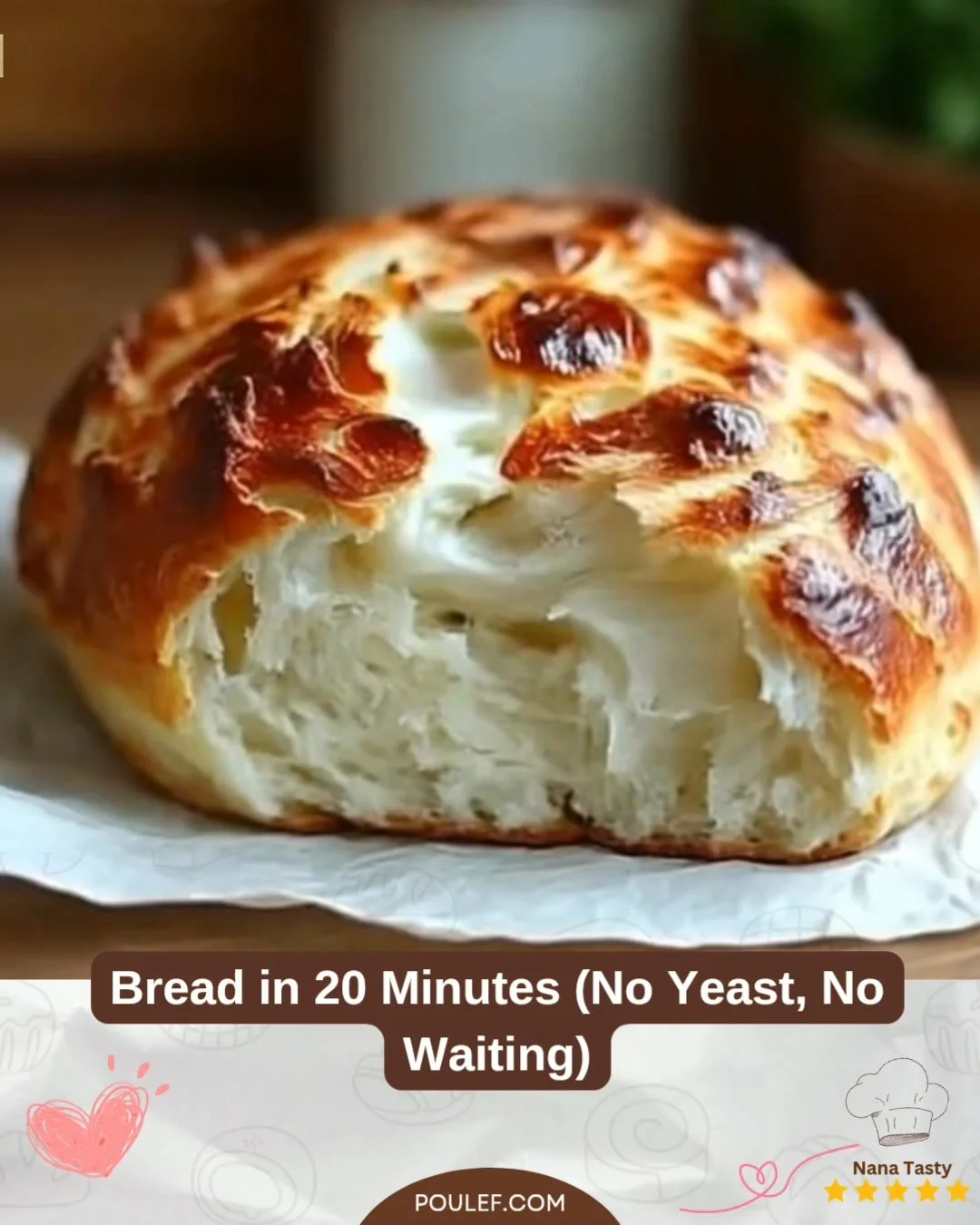 20 perc alatt készült kenyér recept élesztő nélkül