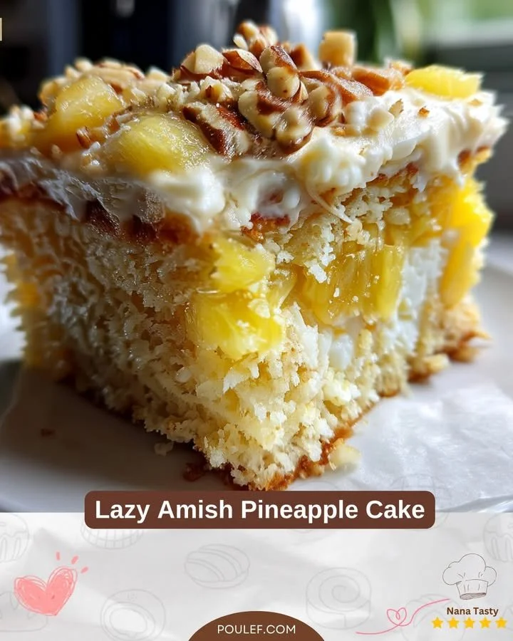 Lusta Amish Ananászos Torta, ínycsiklandó desszert recept ananásszal