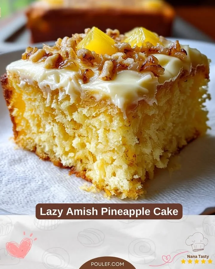 Torta di Ananas Amish, dolce tradizionale con ananas fresco e ricetta casalinga