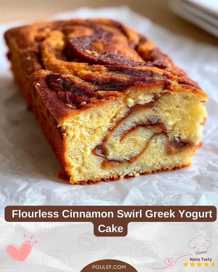 Ricetta della Torta Greca al Yogurt e Cannella senza farina, dolce leggero e gustoso.