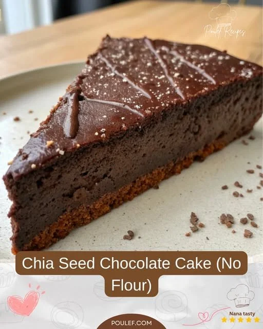 Chia magos csokoládétorta recept liszt nélkül, egészséges desszert