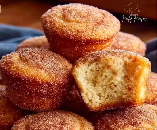 Pillekönnyű fahéjas cukros fánk muffinok friss sütésből