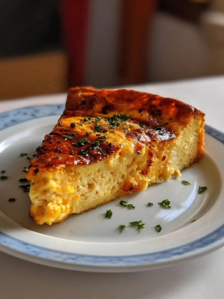 Sóshájas Butternut Clafoutis ricottával és rozmaringgal tálalva