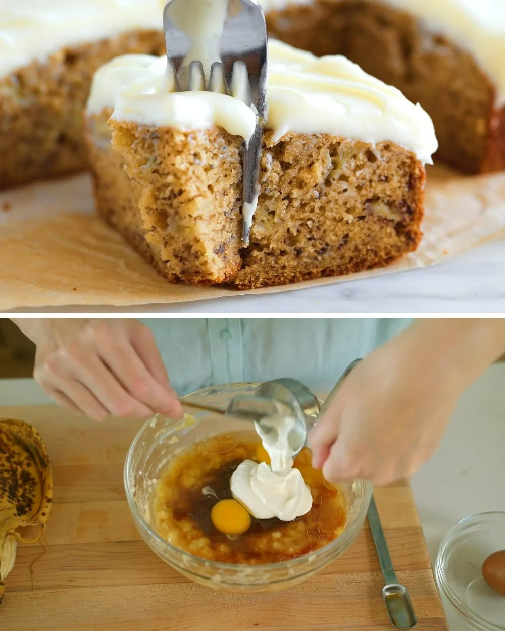 Könnyen elkészíthető banános torta recept fotója