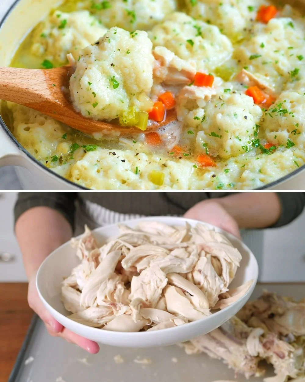 Csirke és galuska étel, ízletes recept