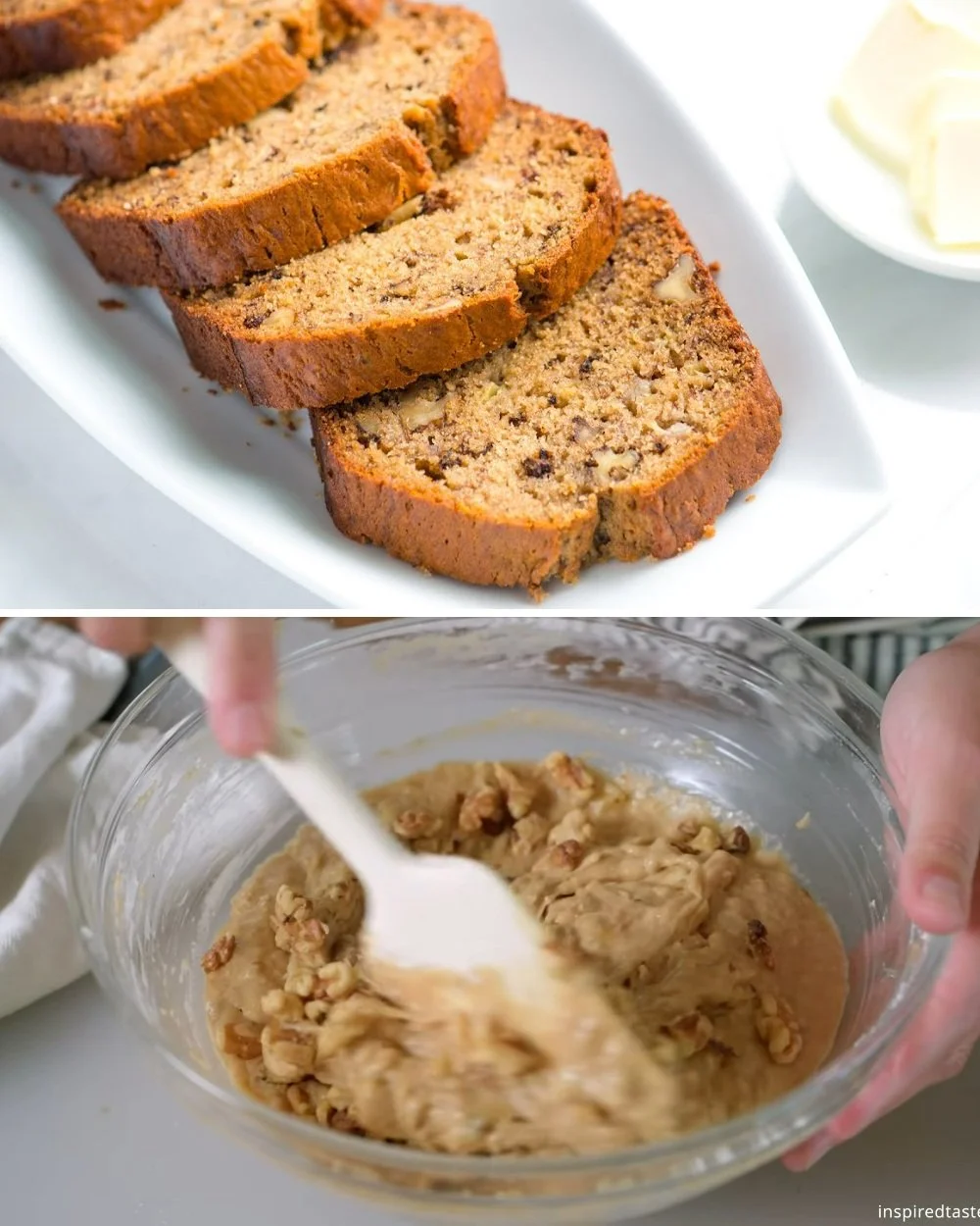 Egyszerű banánkenyér recept friss banánnal és fűszerekkel