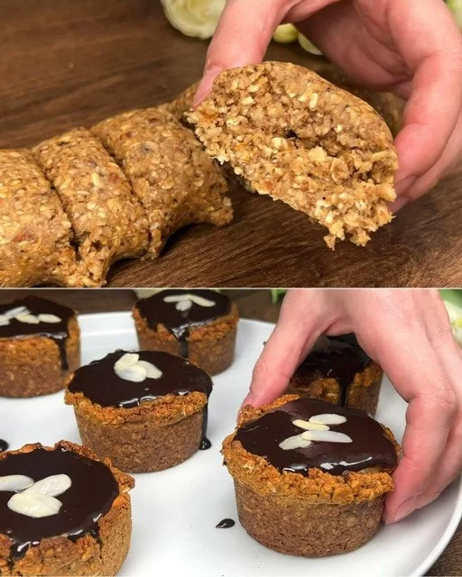 Egészséges zabpehely tortácskák sütés nélkül, ízletes és tápláló nassolnivaló