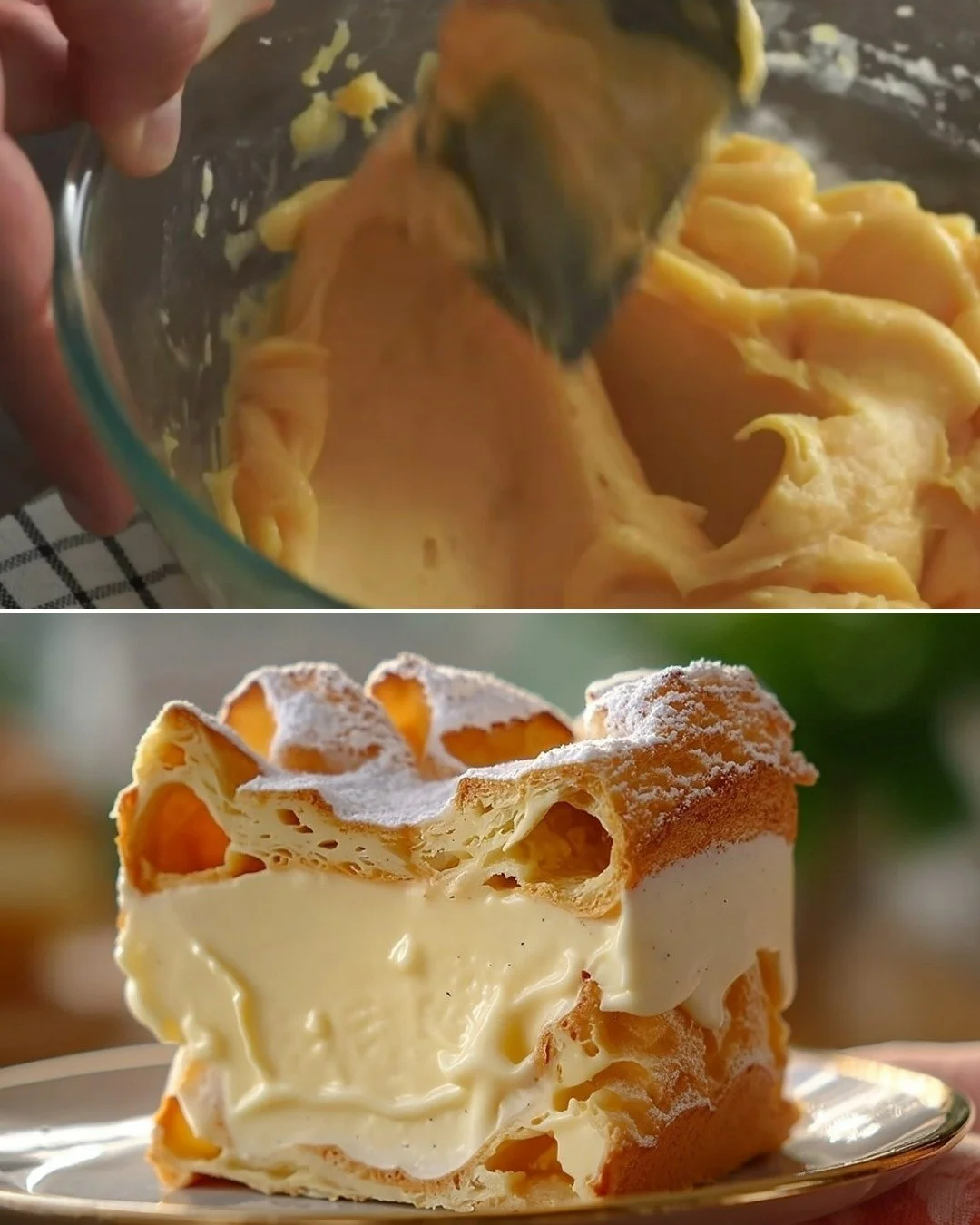 Egyszerű hozzávalókból készült krémes torta finom ízekkel.
