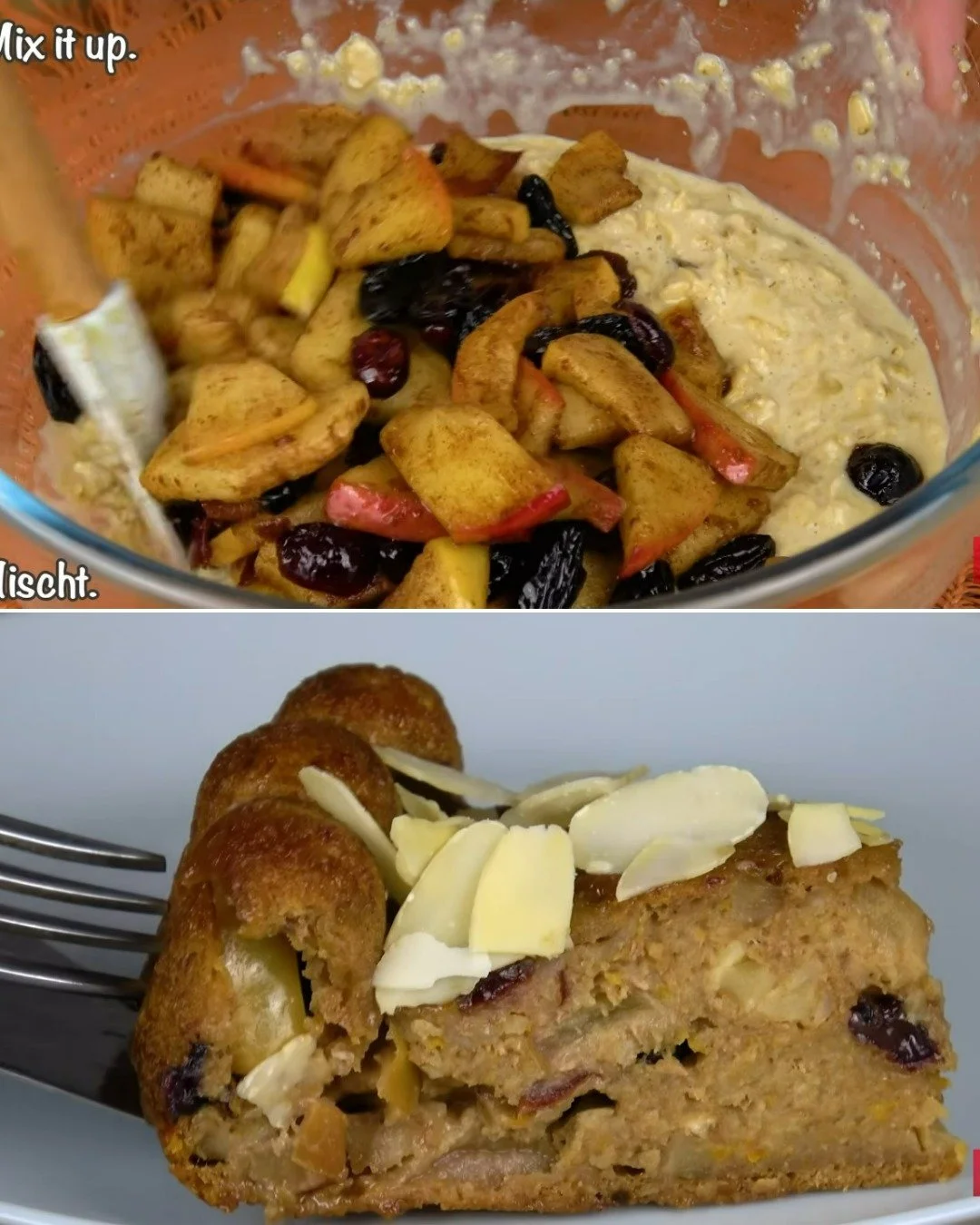 Egyszerű zabpehelyes joghurt torta készen áll a tálalásra