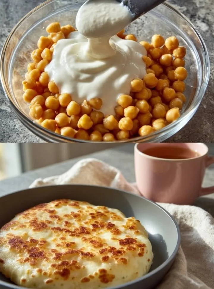 Gyors csicseriborsó és joghurt kenyér recept képe