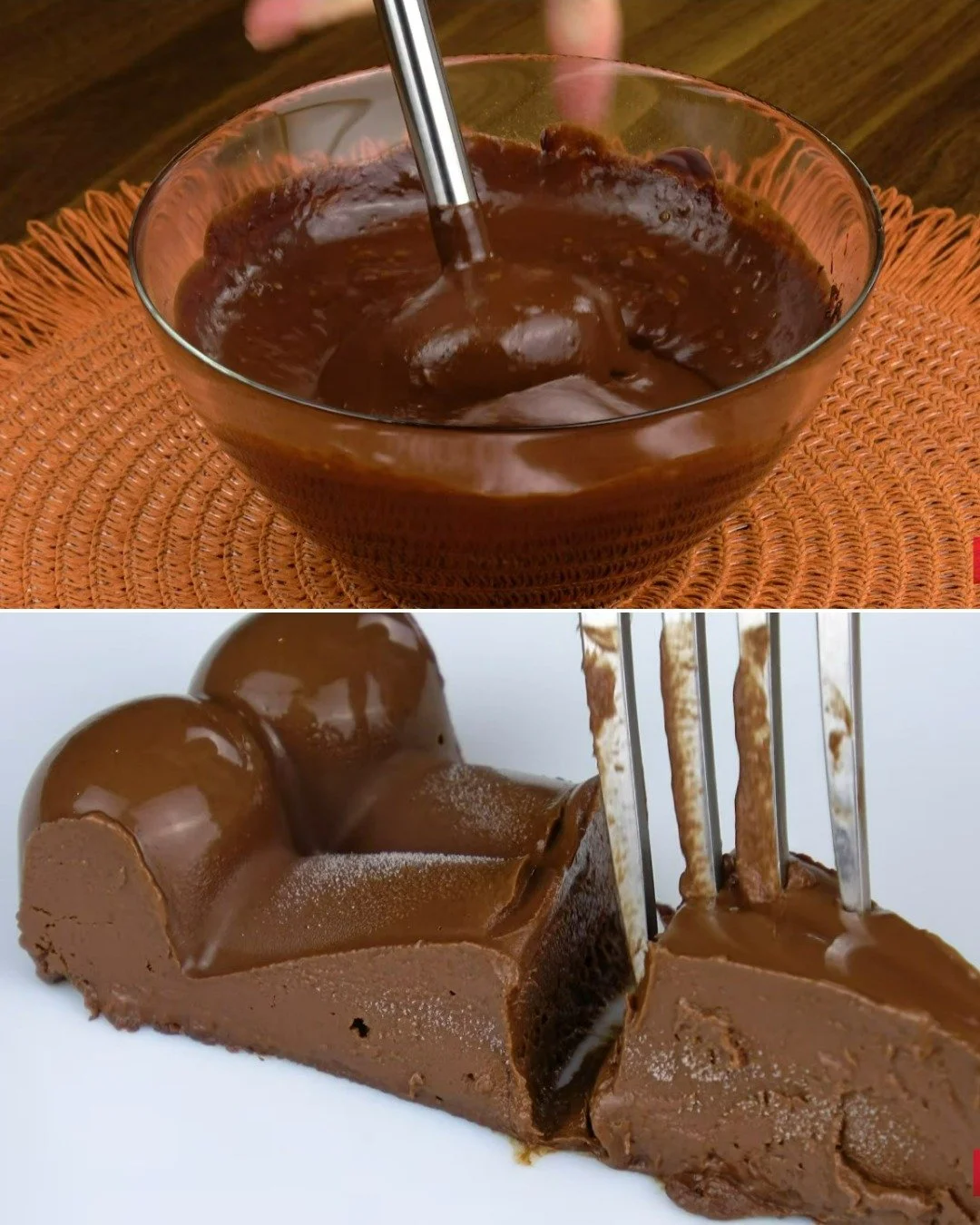 Egészséges banános csokoládékrém tálban, friss gyümölcsökkel