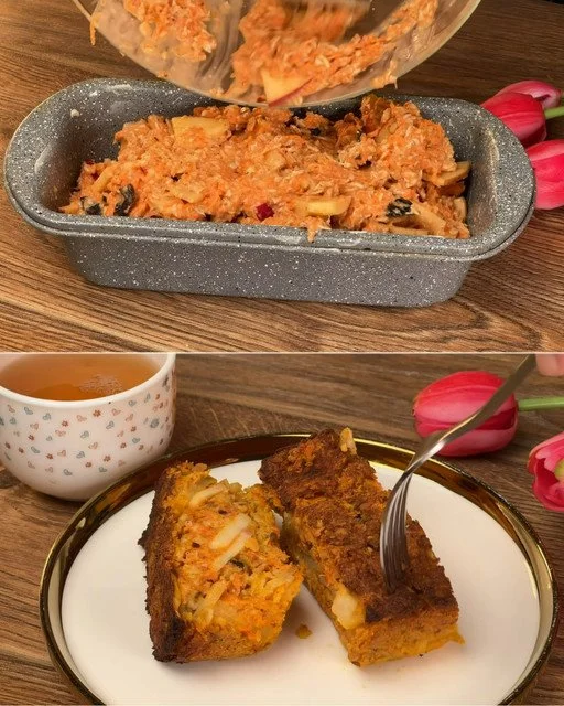Gyors zabpehelyes almás-sárgarépás sütemény, egészséges és finom recept