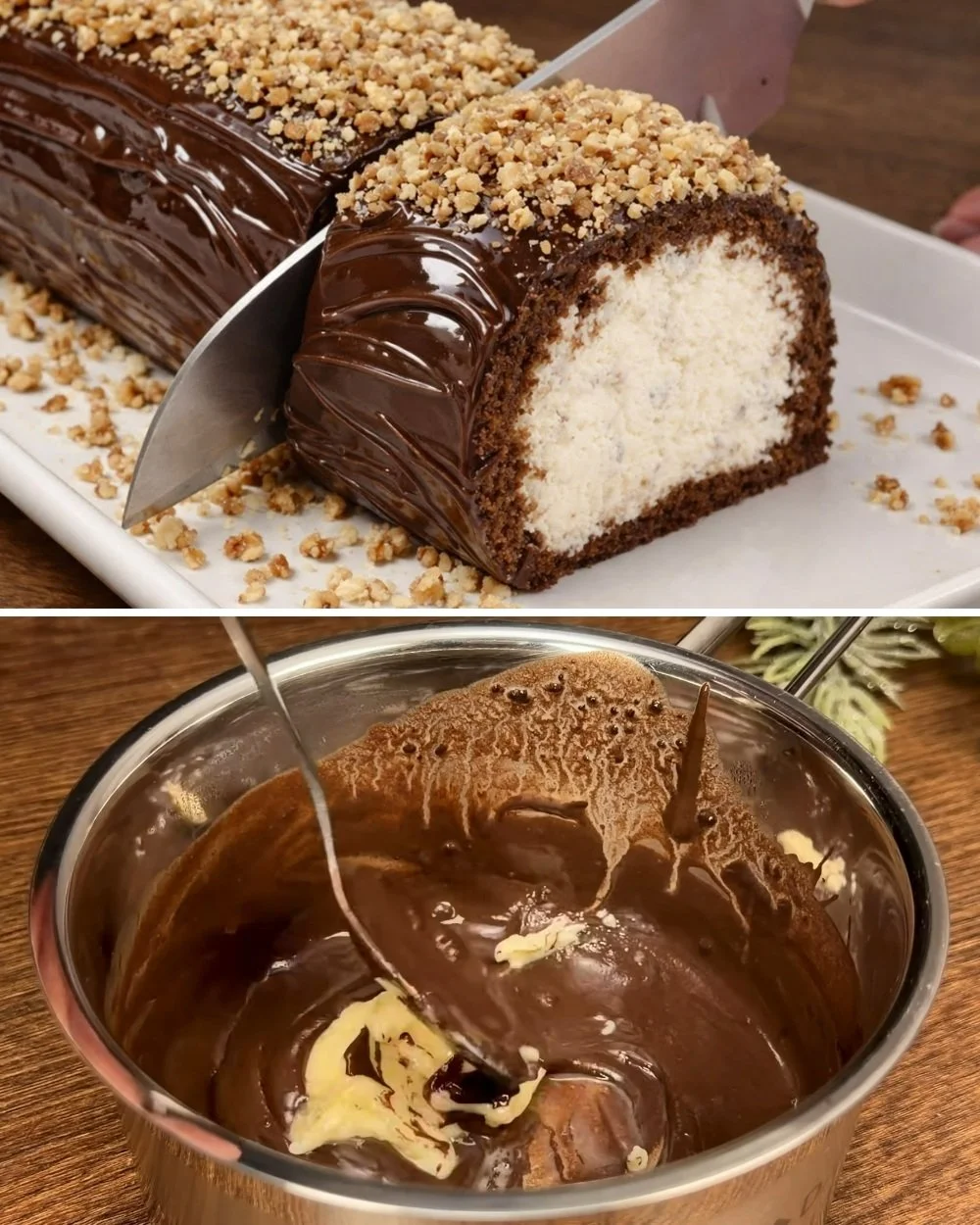 Egyszerű csokoládés banános pite készítése recepttel