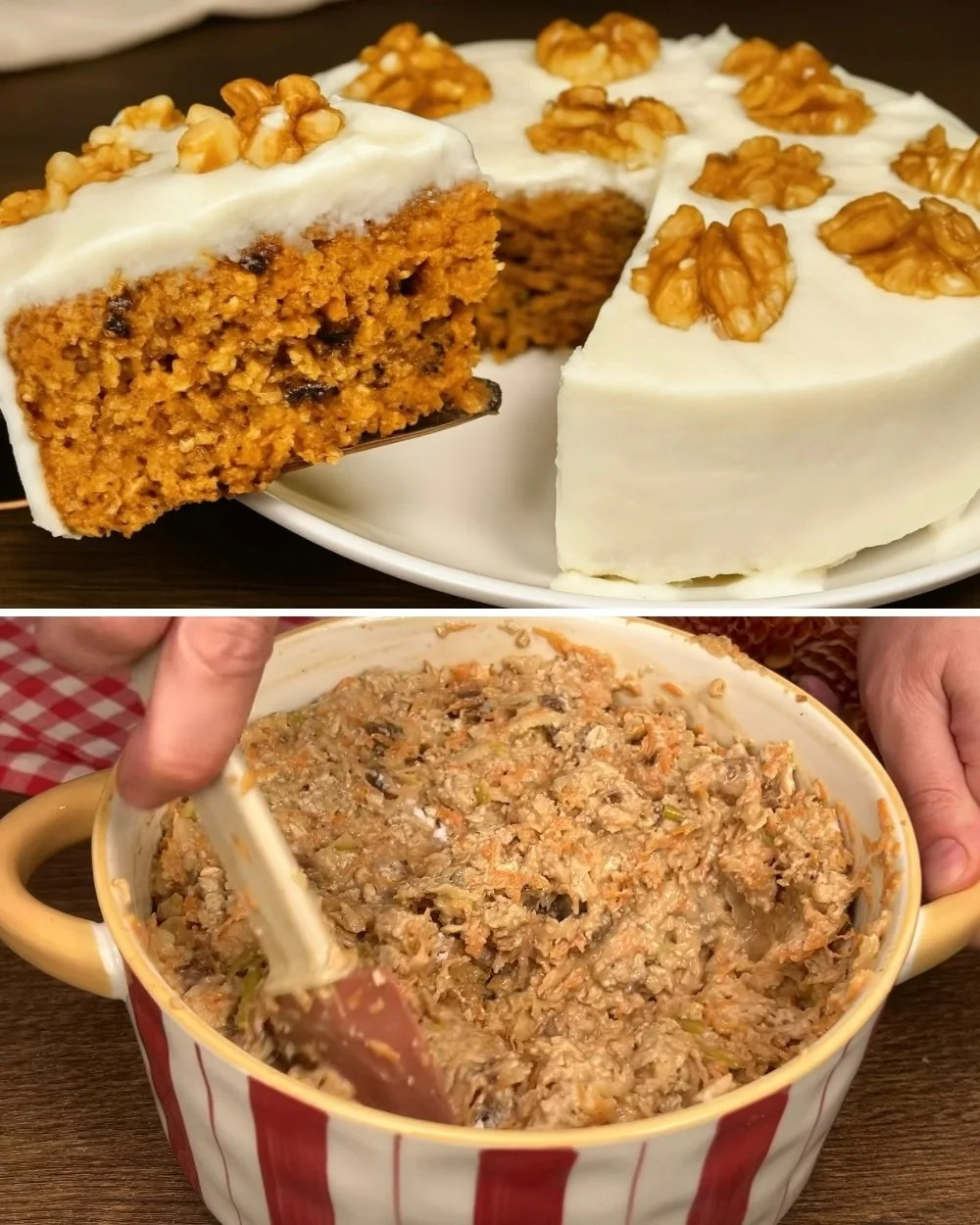 Egyszerű sárgarépa zabkuglóf desszert recept képe