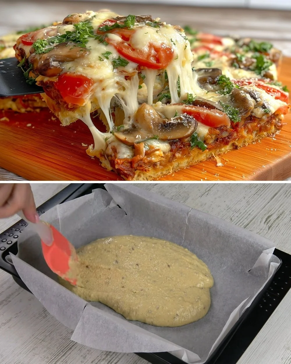 Egészséges zablisztes pizza recept képe