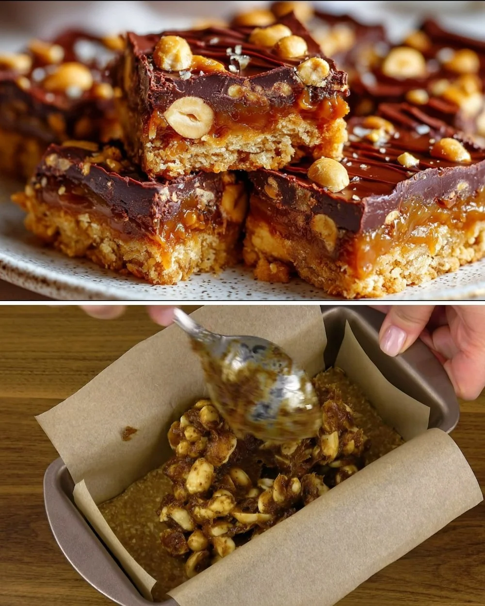 Cukormentes Snickers barrette készítése recept alapján