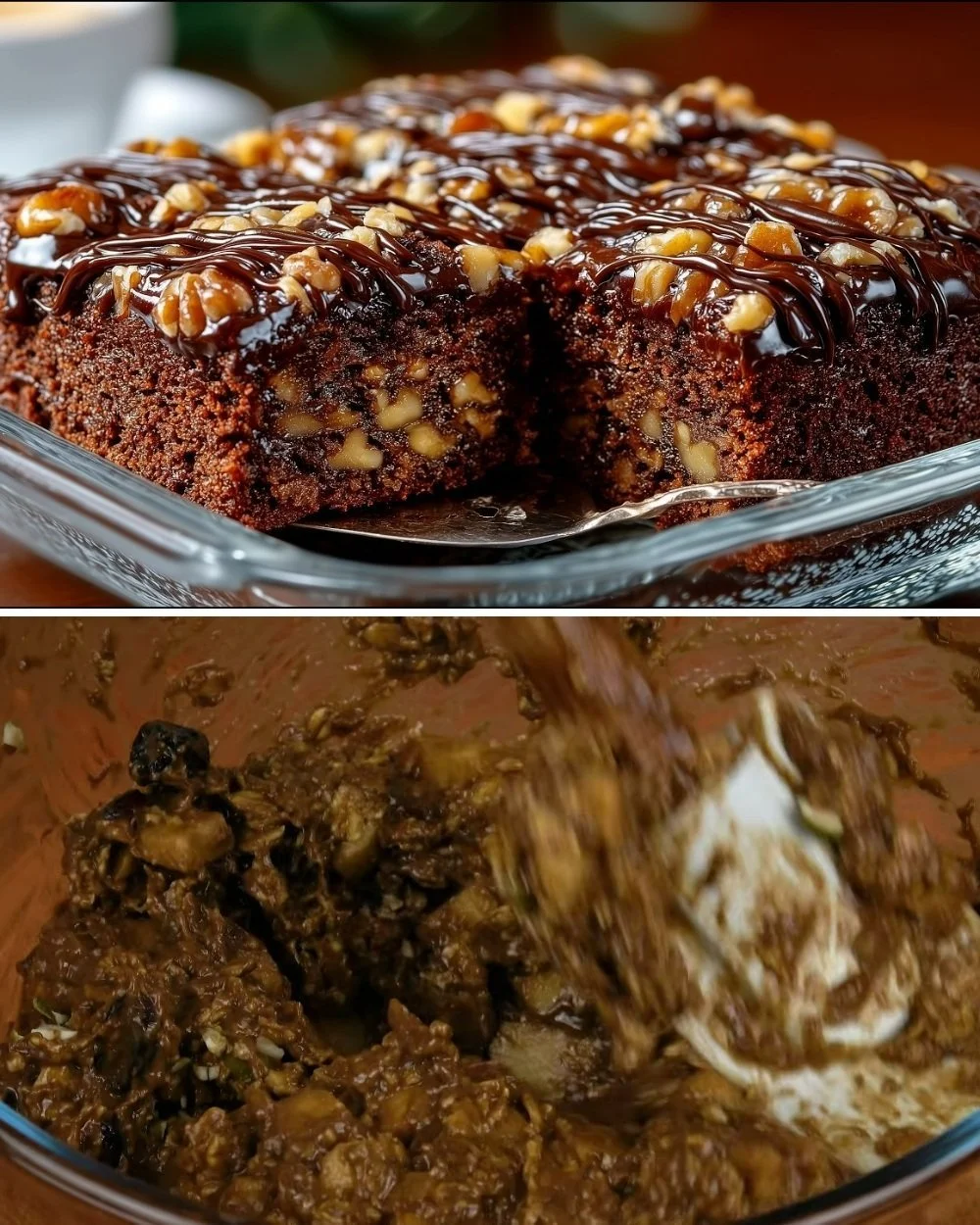 Zabos torta almával és banánnal, ízletes és egészséges desszert