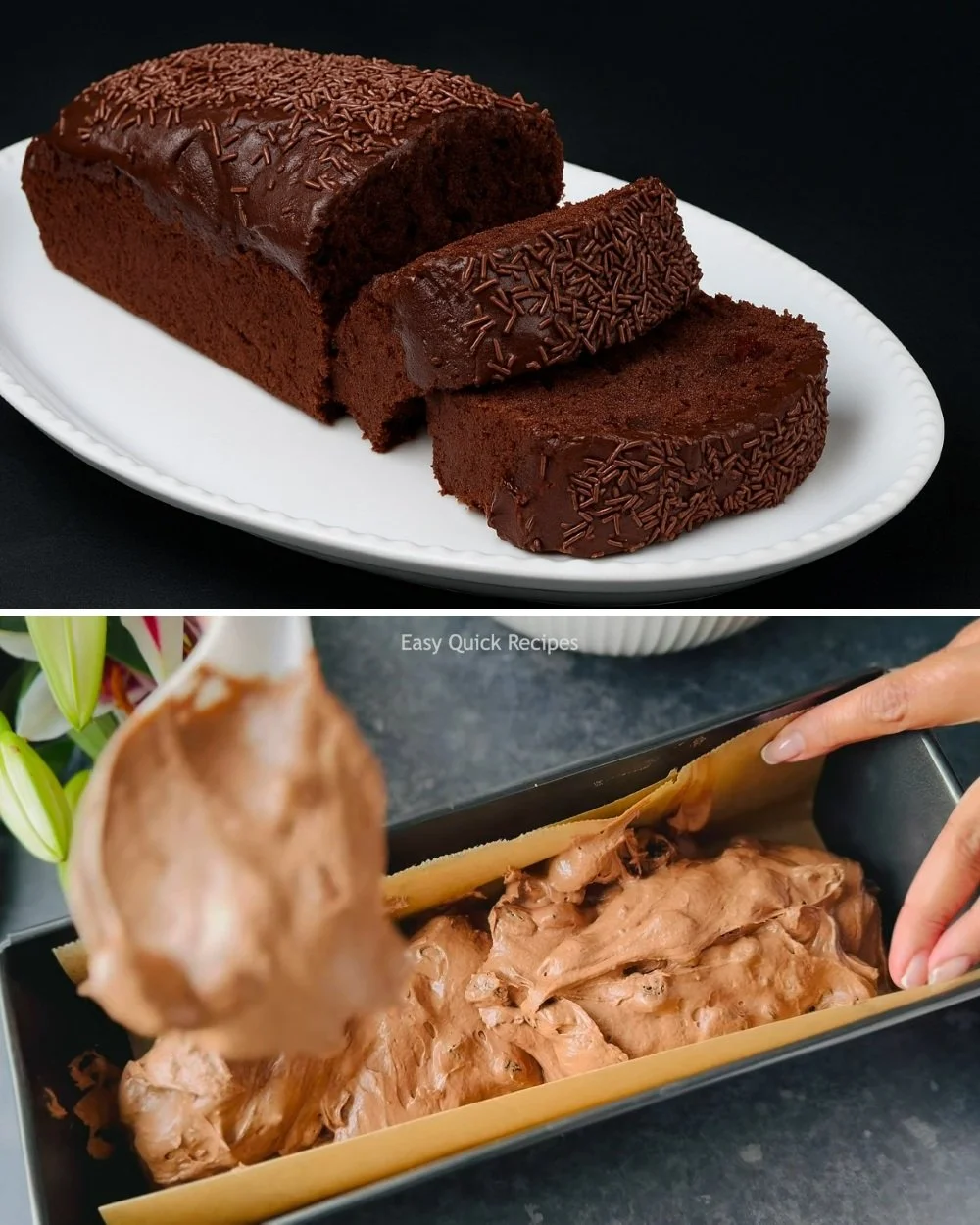 Egyszerű csokoládétorta fekete erdő stílusban recept képe