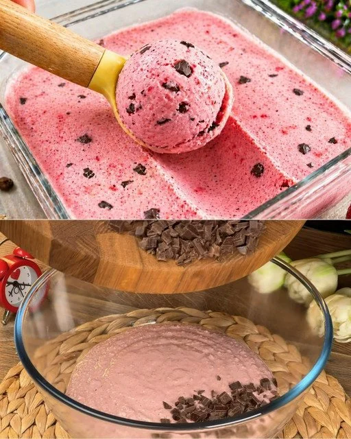 Egészséges zabfagyi otthoni recept készítés közben