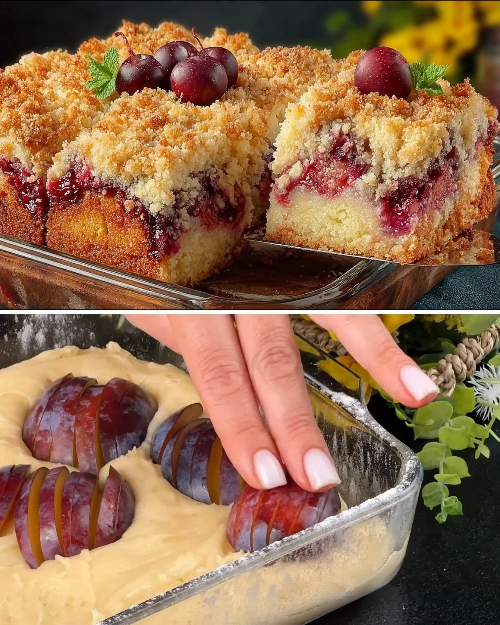 Egyszerű szilva torta recept, ízletes desszert friss szilvával