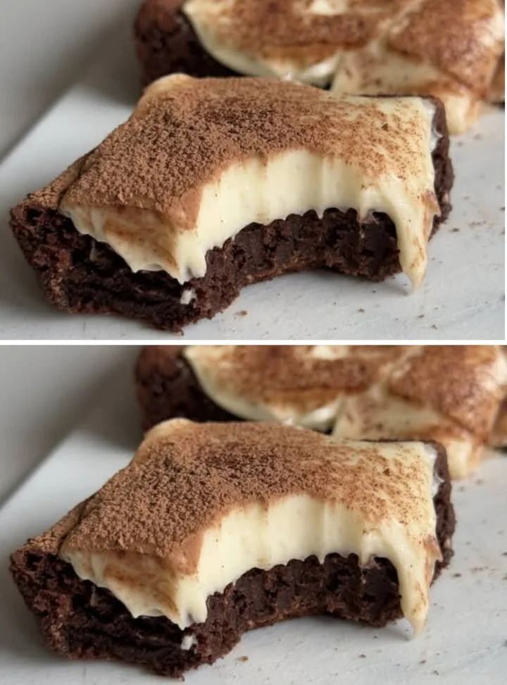 Lisztmentes tiramisu brownies elkészítési folyamata