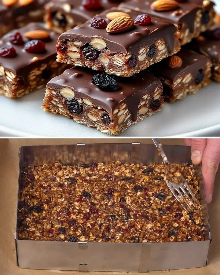 Egyszerű zabos szelet cukor nélkül recept képe