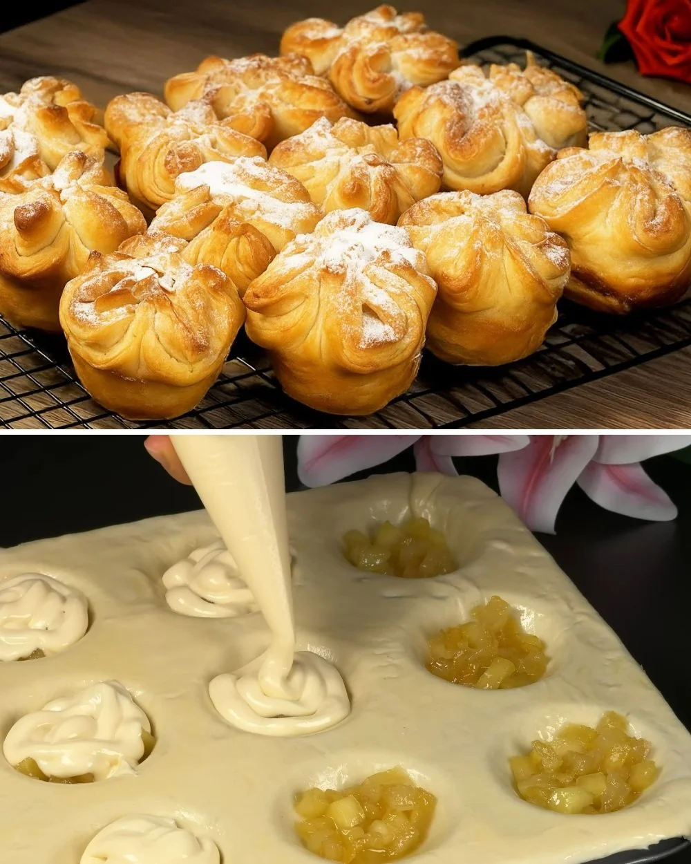 Gyorsan elkészíthető leveles tésztás muffin recept képe