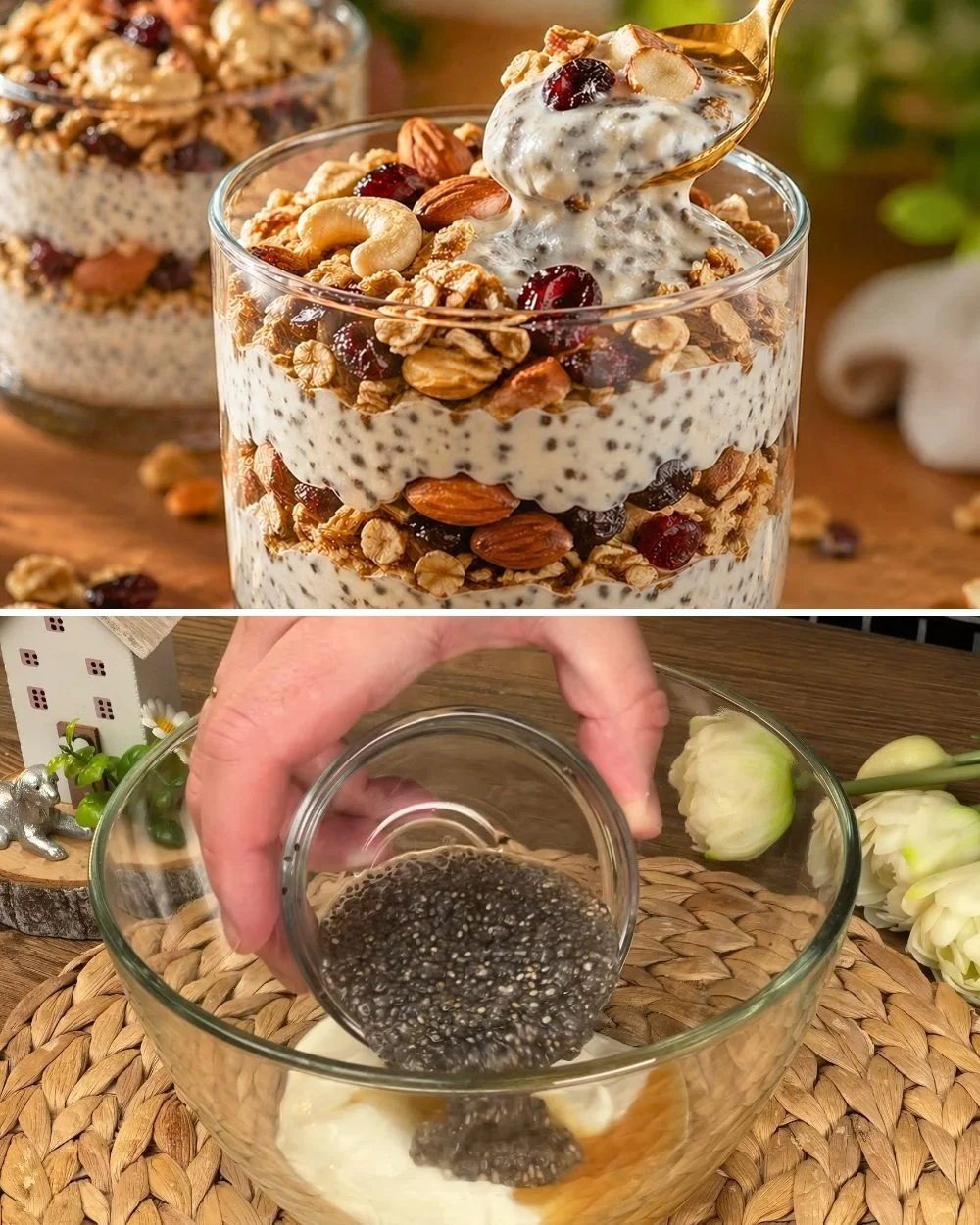 Gyors zabpehely pohárban recept 5 perc alatt, egészséges reggeli