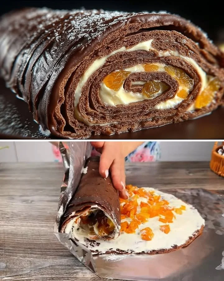 Sütemény nélküli palacsinta ízletes töltelékkel