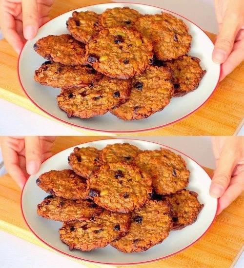 Egészséges süti recept, cukor, liszt és tojás nélkül, zabpehely és banán felhasználásával.