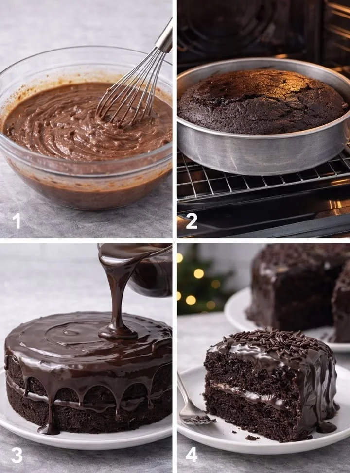 Extra nedves csokoládétorta ragacsos ganache-sal, ínycsiklandó desszert recept