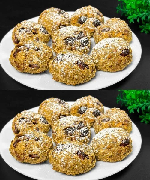 Finom ropogós gyümölcs-diós sütemény készítése recept képe