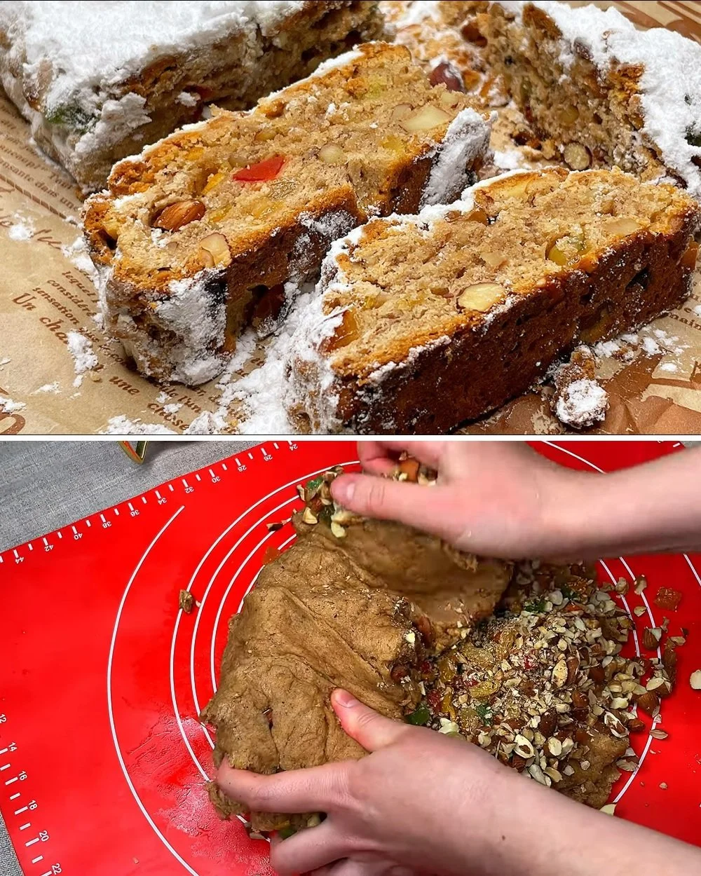 Karácsonyi ízesítésű Stollen recept lépésről lépésre készítése