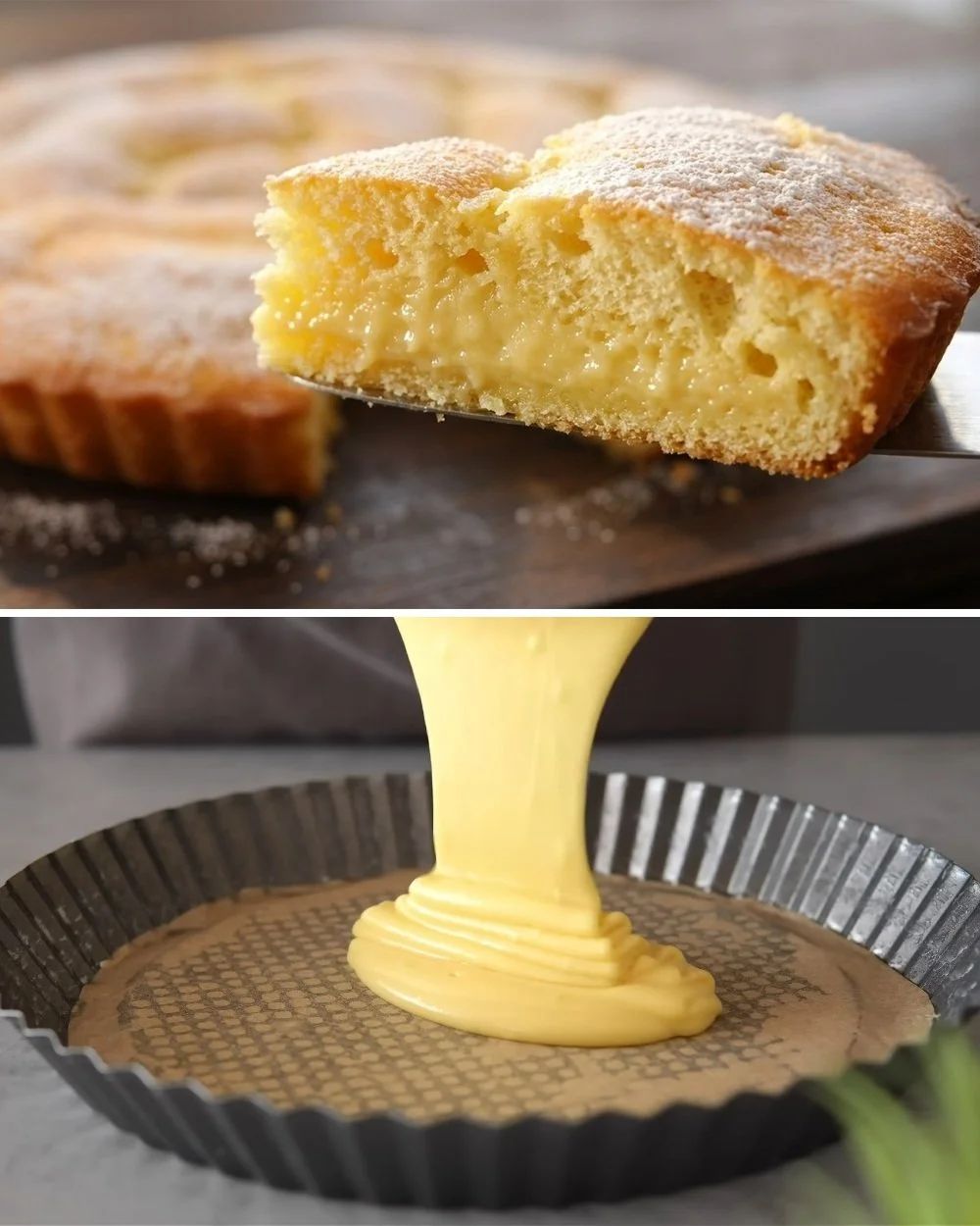 Olasz citrom torta rejtett krémspirállal, frissítő desszert recept